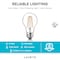 Luxrite A19 Edison LED Light Bulbs 8W (60W Equivalent) 800LM 2700K Warm White Dimmable E26 Base 6-Pack LR21612-6PK - alternate 6